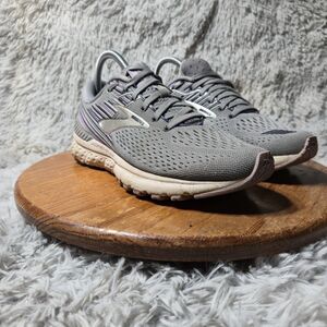 Brooks Adrenaline 19 Womens Size 8.5B Grey/Blue Mesh Running Casual Sneakers